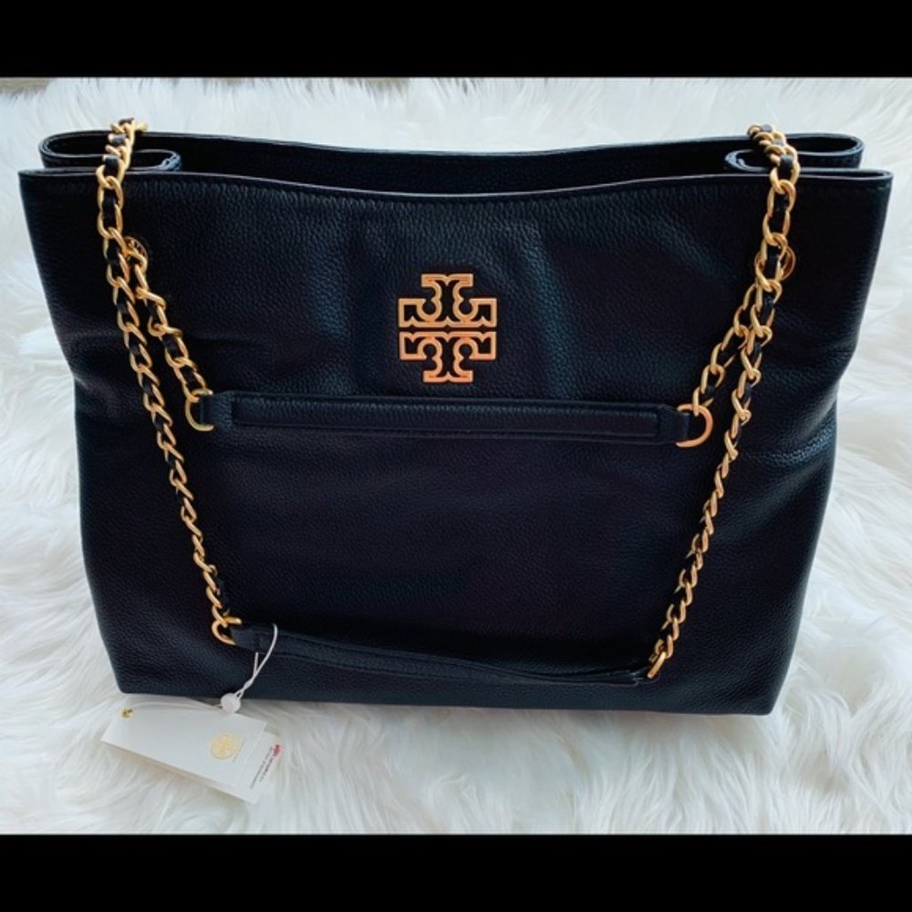 NWT Authentic Tory Burch Britten Triple Tote